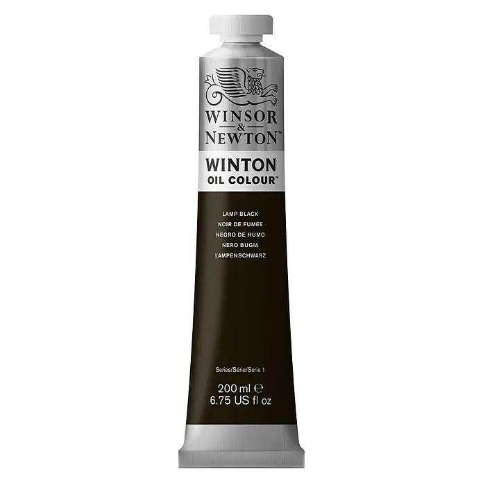 Winsor & Newton Winton Uljana boja - Svjetiljka crno, 200 ml, Tuba - Pogled sprijeda
