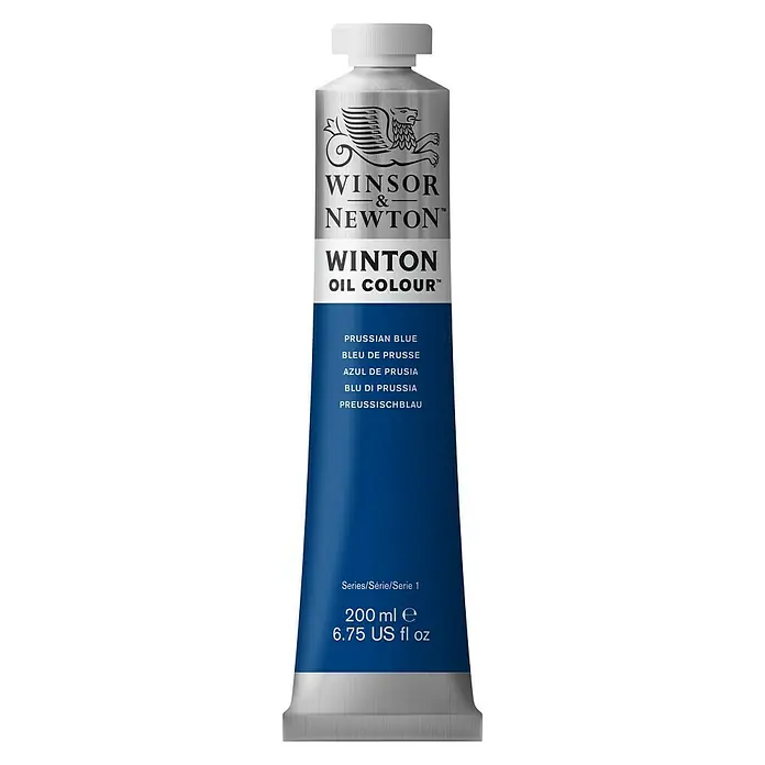 Winsor & Newton Winton Uljana boja - Pruski plavo, 200 ml, Tuba - Pogled sprijeda