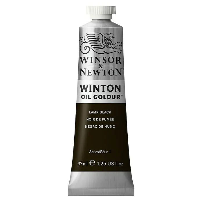 Winsor & Newton Winton Uljana boja - Svjetiljka crno, 37 ml, Tuba - Pogled sprijeda