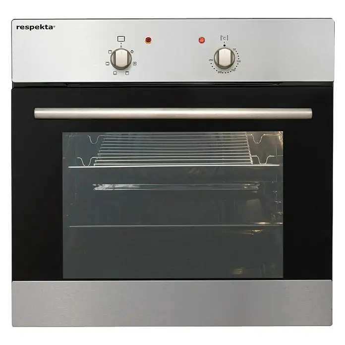 Respekta Singleküche KB205EYW - Breite: 205 cm, Mit Duo-Kochmulde, Eiche York-Nachbildung, Weiß - Vorderansicht