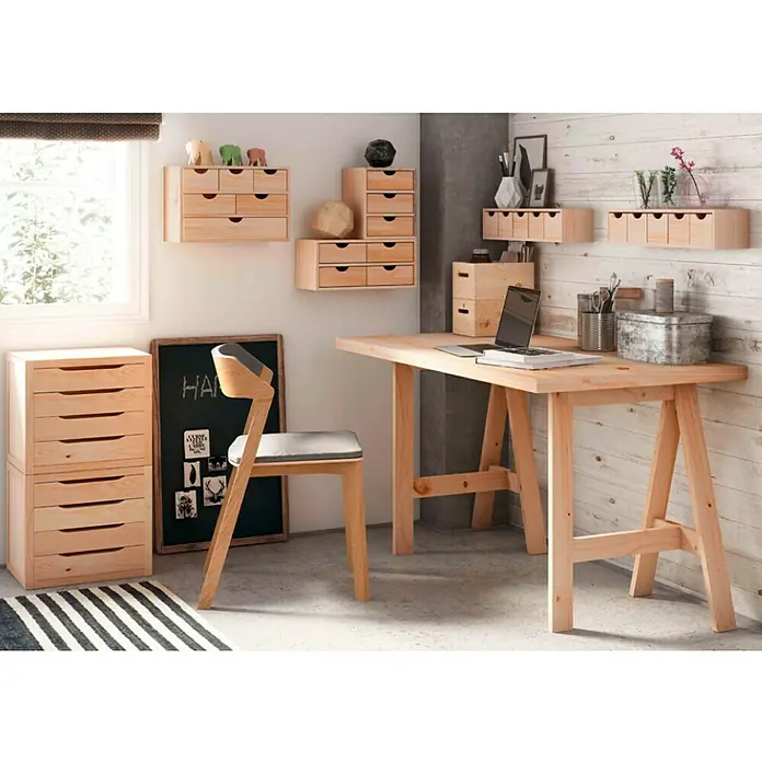 Holzbock Glam - Tragkraft: 400 kg bei 2 Holzböcken, Höhe: 74 cm, Kiefer - Stimmungsaufnahme