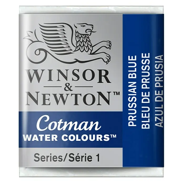Winsor & Newton Cotman Aquarelverf - Prussian Blue, Pot - Vooraanzicht