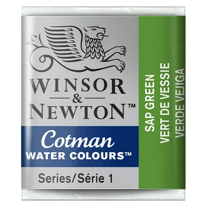 Winsor & Newton Cotman Aquarelverf - Sap Green, Pot - Vooraanzicht