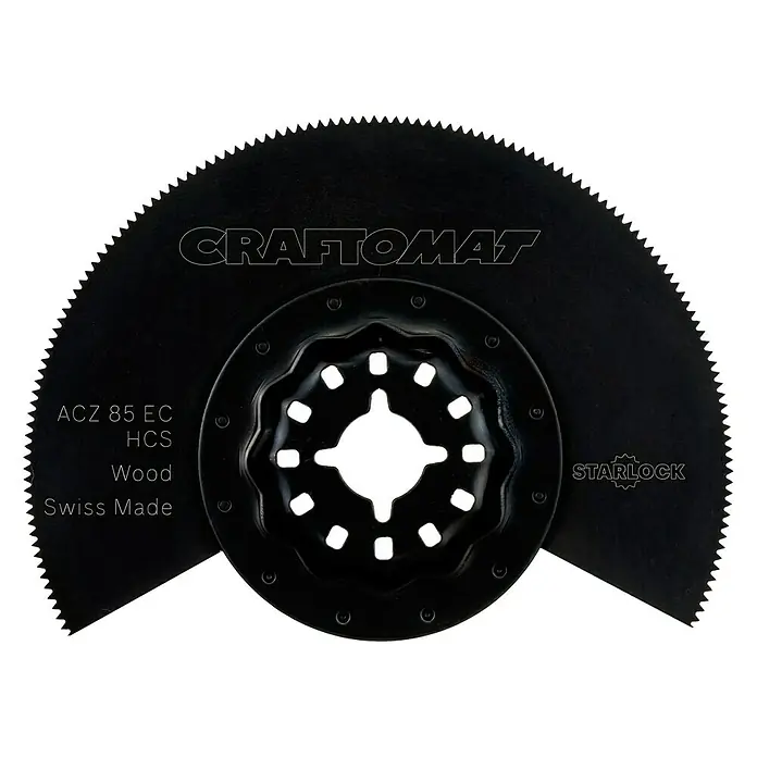 Craftomat Segmentsägeblatt ACZ 85 EC - Durchmesser: 85 mm, Holz/Kunststoff - Vorderansicht