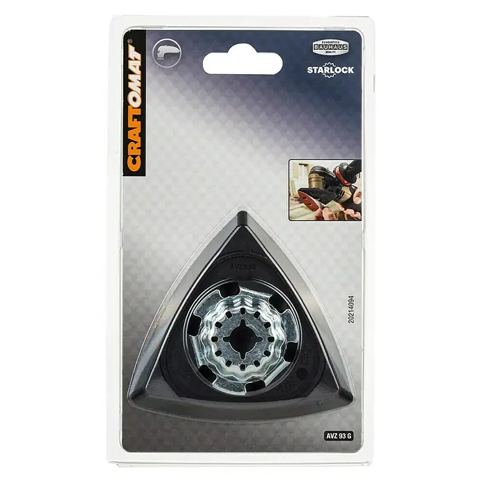 Craftomat Brusna ploča AVI 93 G - 93 mm, Čičak-traka - Pogled sprijeda