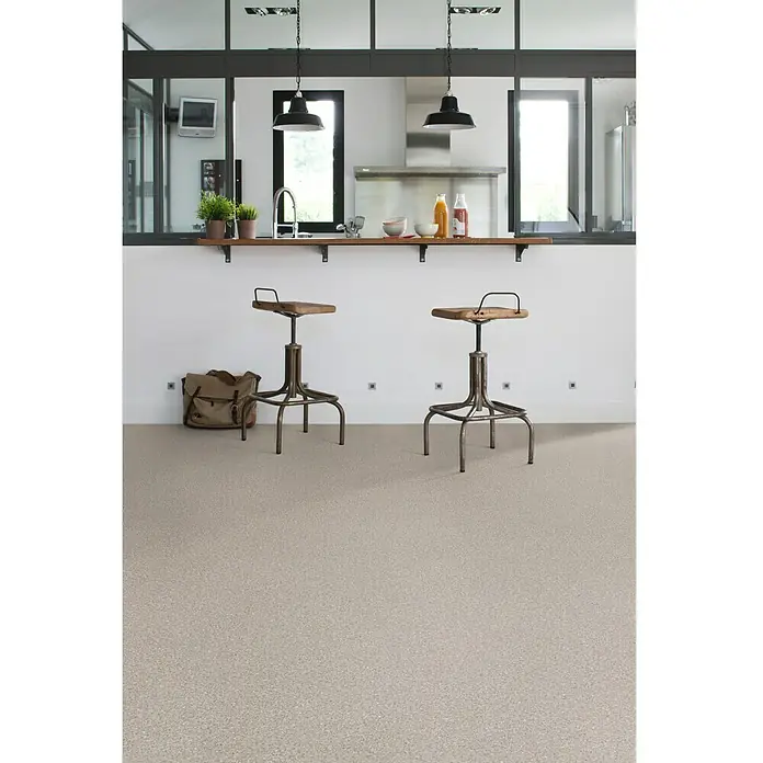 PVC-Bodenbelag Meterware Easy - Granito Beige, Breite: 200 cm - Stimmungsaufnahme