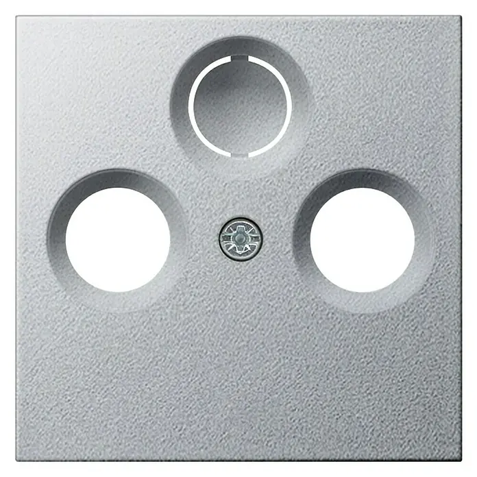 Gira System 55 SAT-Abdeckung - Aluminium, 3-fach, Kunststoff, Unterputz - Ansicht von oben