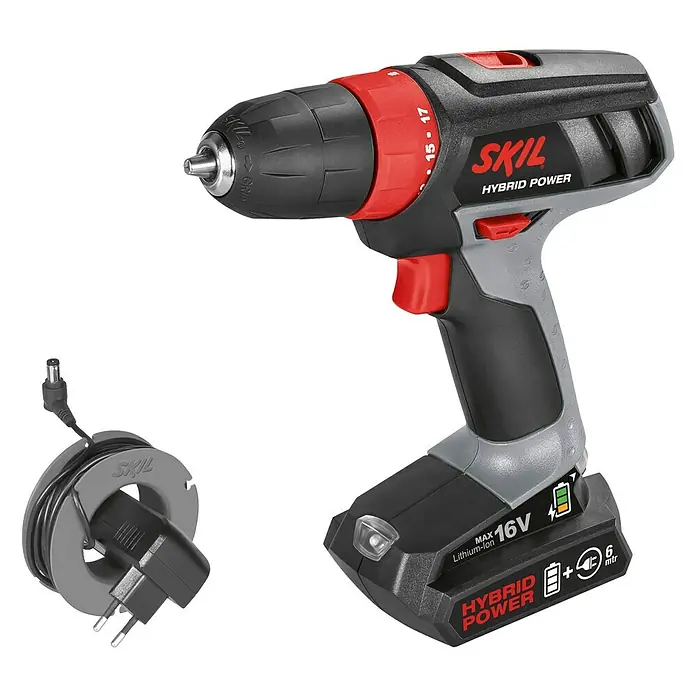 Bosch Akku-Bohrschrauber 2461 AA Hybrid Power - 14,4 V, Li-Ionen, 1,5 Ah, Leerlaufdrehzahl: 0 U/min - 1.500 U/min