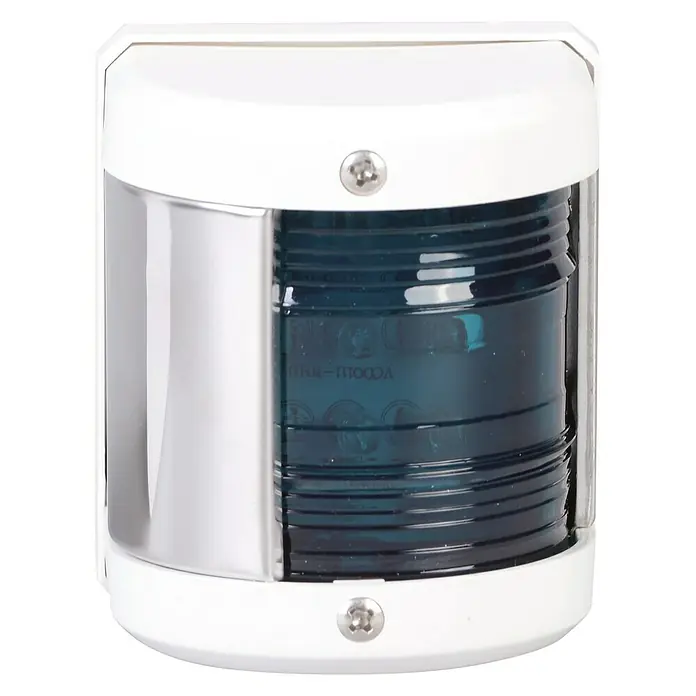 Talamex LED-Steuerbordlaterne - 55,5 x 64,4 x 75 mm, 12 V, 0,54 W, Weiß, Lichtfarbe: Grün - Vorderansicht