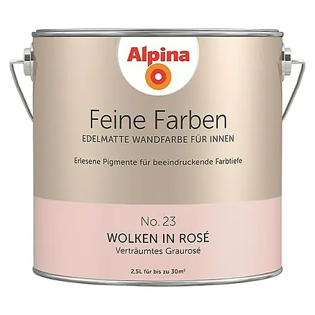 Alpina  Wandfarbe Wolken in Rosé