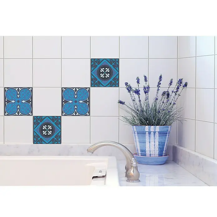 Fliesensticker - Portugiesische Azulejo, 15 x 15 cm, 4 -tlg. - Stimmungsaufnahme