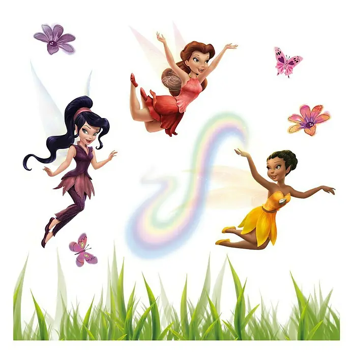 Komar Fenstersticker Fairies - 18 -tlg., 31 x 31 cm - Vorderansicht