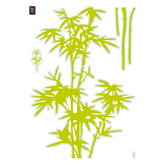 Wandtattoo - Bambus - Ansicht von oben