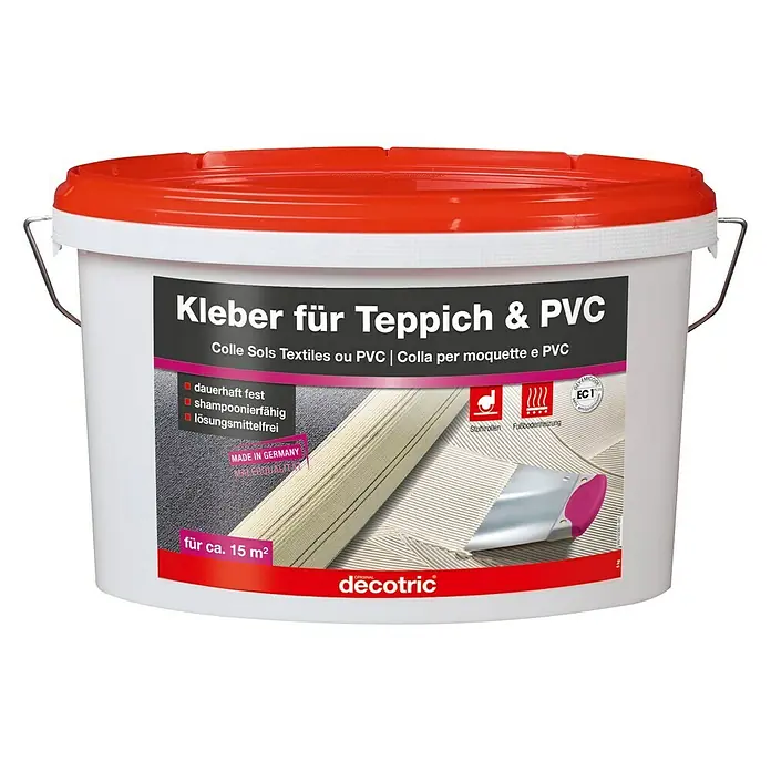 Decotric PVC- & Teppich-Kleber - 5 kg, Gebrauchsfertig, Innen - Vorderansicht