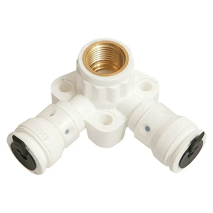 Marley AquaStec Doppel-Wandscheibe - Durchmesser: 2 x 16 mm, Innengewinde: ½″ - Vorderansicht
