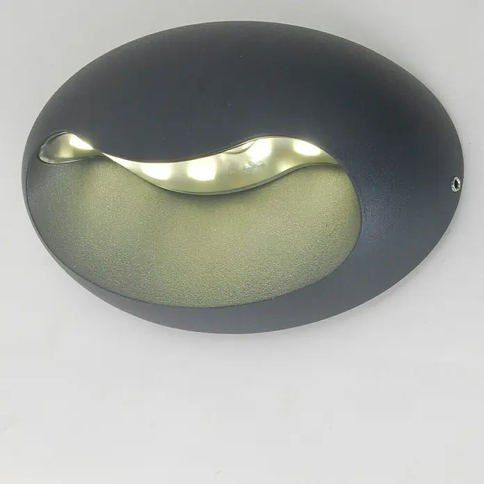 Lutec Led-wandlamp voor buiten Eyes - 18 W, 27 x 17,5 x 10,2 cm, Antraciet, IP54 - Zijaanzicht rechts