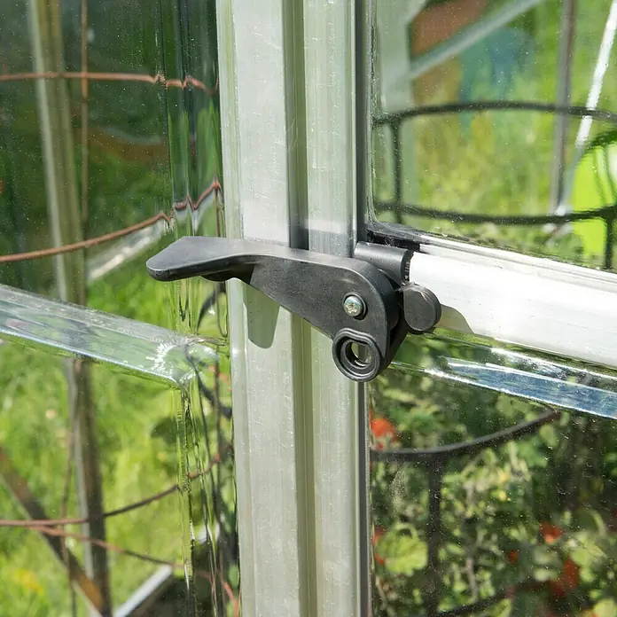 Palram – Canopia Gewächshaus Hybrid - 1,86 x 1,85 x 2,08 m, Polycarbonat, Glasstärke Seitenwände: 0,75 mm, Silber - Anwendungsbeispiel