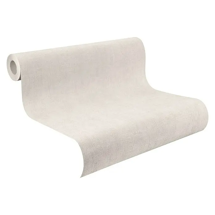 Rasch Vliestapete - Hellgrau, Lebendige Struktur, Uni, 10,05 x 0,53 m