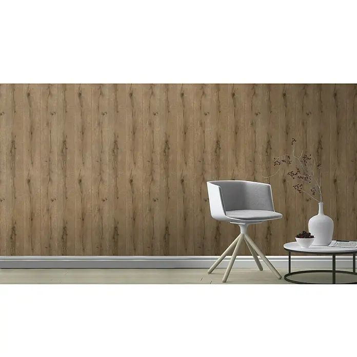 Rasch Vliestapete Holz I - Natur, Holzoptik, 10,05 x 0,53 m - Stimmungsaufnahme