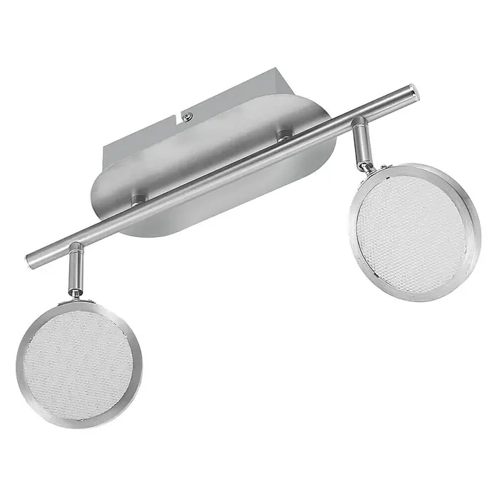 Tween Light Regleta LED Ganda - 6,6 W, L x An x Al: 315 x 90 x 190 mm, Níquel mate, Blanco cálido, 2 ud. - Vista ascendente