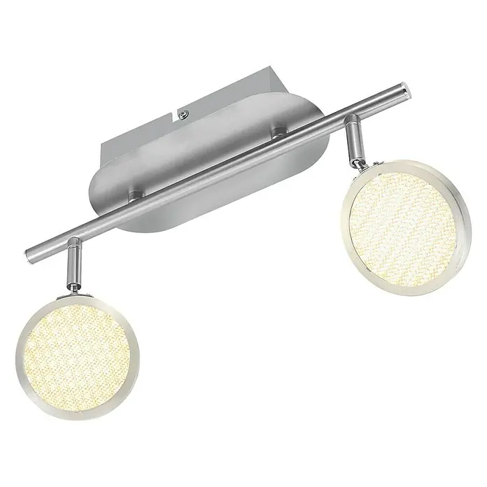 Tween Light Regleta LED Ganda - 6,6 W, L x An x Al: 315 x 90 x 190 mm, Níquel mate, Blanco cálido, 2 ud. - Vista ascendente
