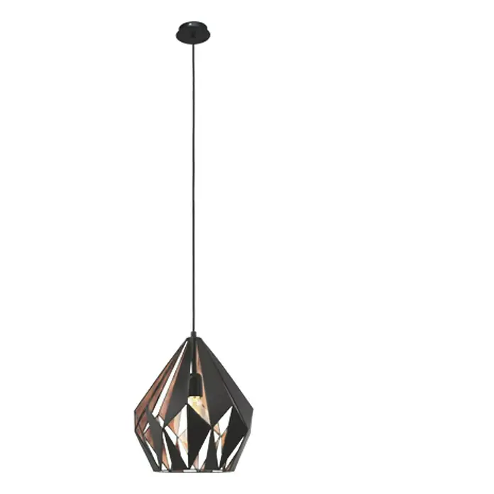 Eglo Carlton 1 Pendelleuchte rund Carlton 1 - Höhe: 110 cm - Vorderansicht
