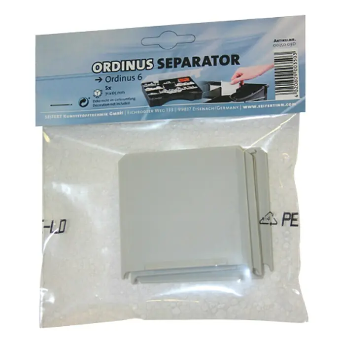 Lockweiler Pregrada za kutije za alat Ordinus Separator 6 - Veličina: 6, D x V: 71 x 65 mm - Pogled sprijeda