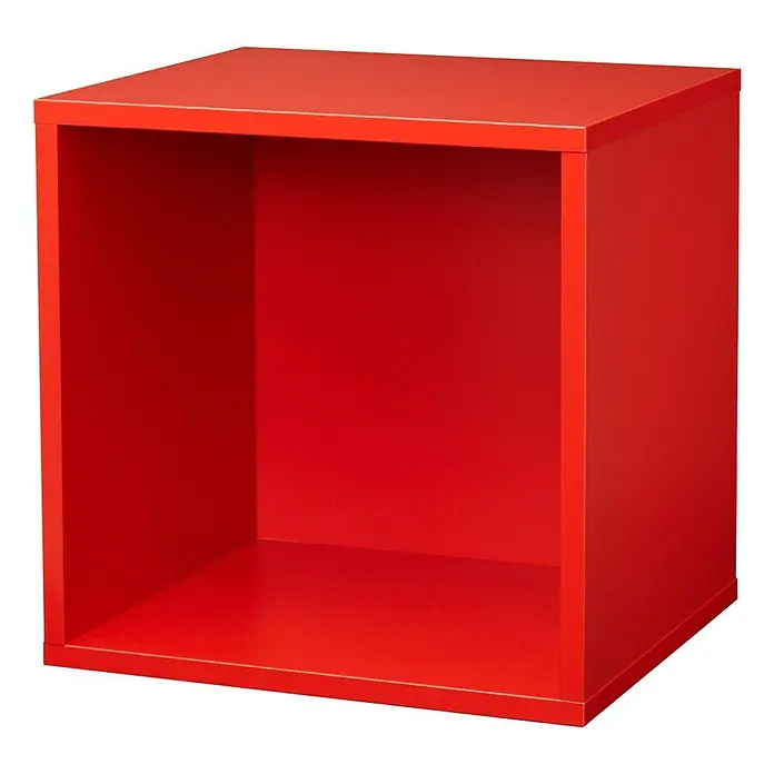 Dolle Regalwürfel Clic - 37,5 x 37,5 x 32,6 cm, Rot - Vorderansicht