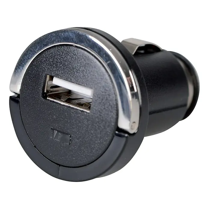 USB-Ladeadapter - USB-Anschluss, Eingangsspannung: 12 V - 24 V - Linke Seitenansicht
