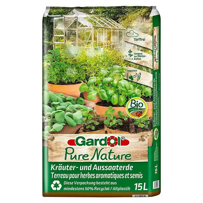 Gardol Pure Nature Aussaat- & Kräutererde Bio - 15 l