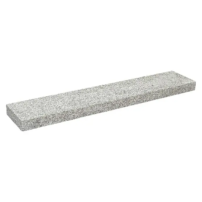 Rasenkante G 603 - Hellgrau, 100 x 20 x 5 cm, Geflammt