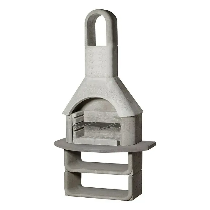 Buschbeck Grillhaard Capri - Hoofdgrilloppervlak: 54 x 34 cm, Vuurvast lichtgewicht beton