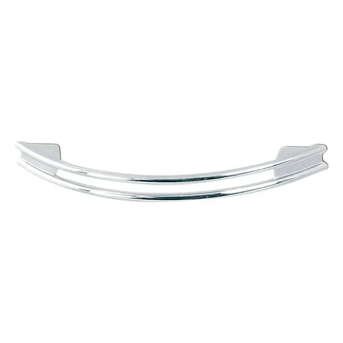 Möbelgriff - Typ Möbelgriff: Bügel, L x B x H: 124 x 12 x 28 mm, Sonstige, Verchromt, Lochabstand: 96 mm