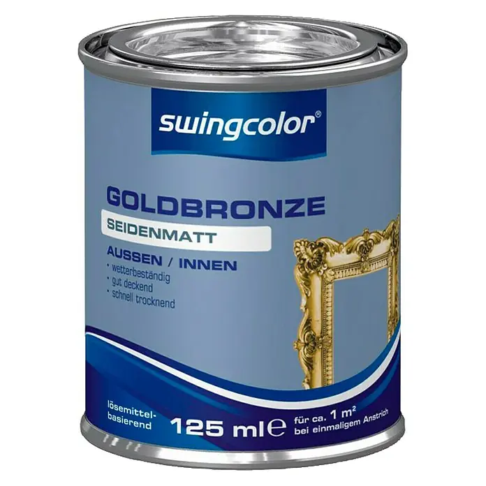 swingcolor Goldbronze - Gold, 125 ml, Seidenmatt, Lösemittelbasiert - Vorderansicht