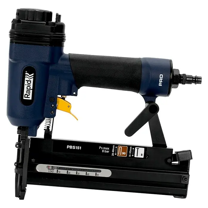 Rapid Kombidrucklufttacker AirTac PBS 151 - Länge Nagel: 15 mm - 50 mm, Geeignet für: Nageltyp 8, Pneumatisch - Linke Seitenansicht