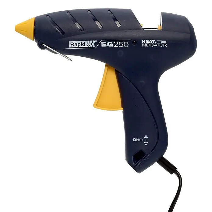 Rapid Heißklebepistolen-Set EG250 - Durchmesser Klebepatrone: 12 mm, +180 °C bis +200 °C, 250 W - Linke Seitenansicht