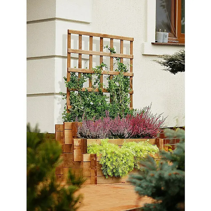 Pflanzkasten - Braun, Holz