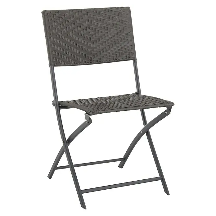 Sunfun Neila Gartenstuhl - Breite: 46 cm, Polyrattan, Klappbar - Vorderansicht