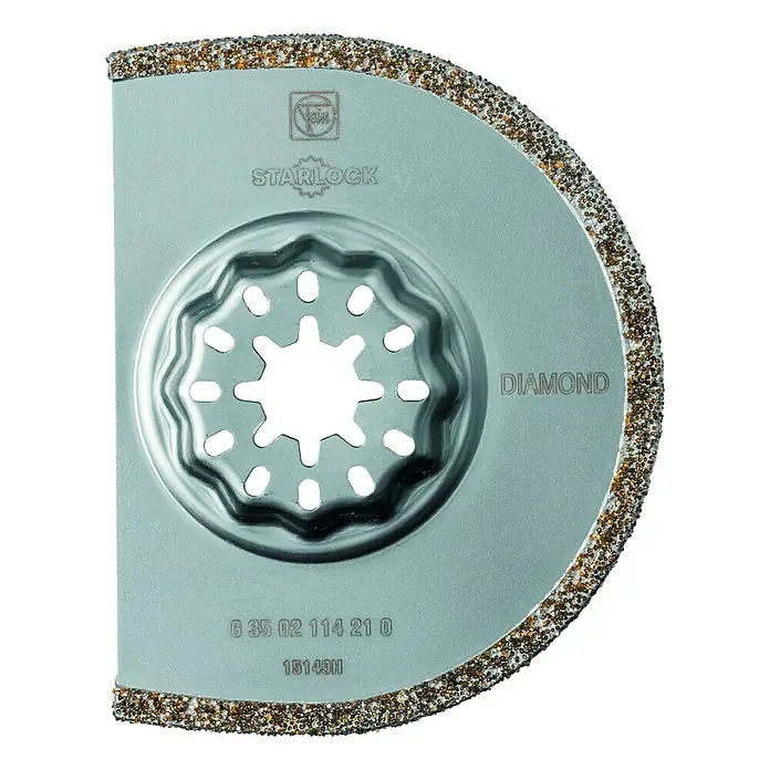 Fein Starlock Dijamantni list pile za višenamjenski alat - 75 mm, Debljina lista pile: 2,2 mm - Pogled odozgo