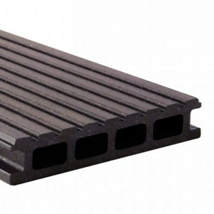 Kovalex WPC daska za terasu - 300 x 14,5 x 2,6 cm, Sivo-smeđe boje, Matirana - Pogled sprijeda