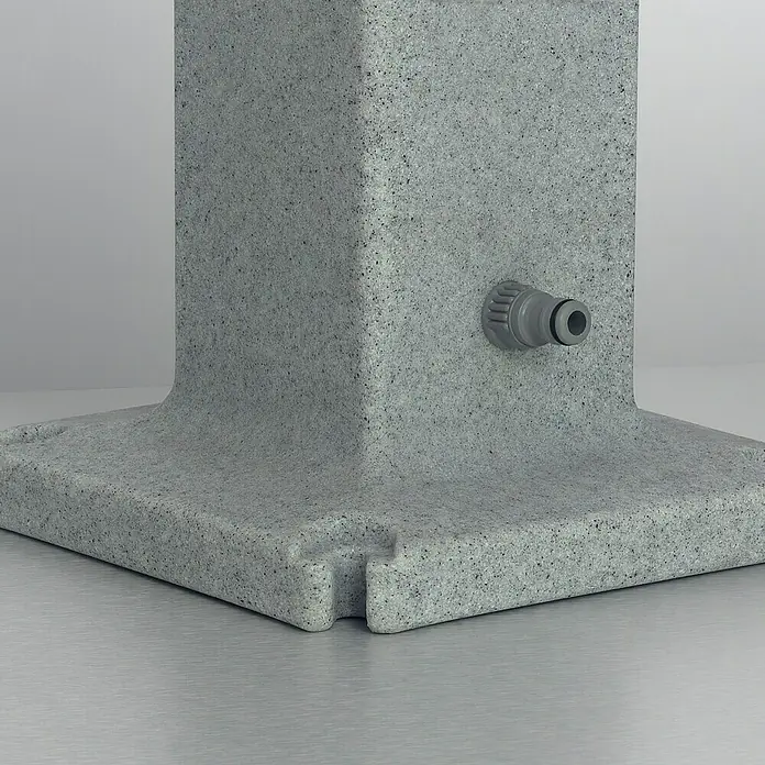 Wasserzapfstelle Poller - Granitfarben, Höhe: 90 cm - Detailaufnahme