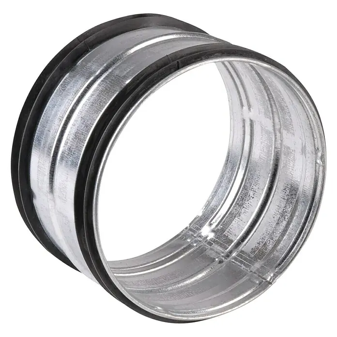 Air-Circle Wickelfalzrohr-Verbinder - Durchmesser: 150 mm, Stahl - Vorderansicht