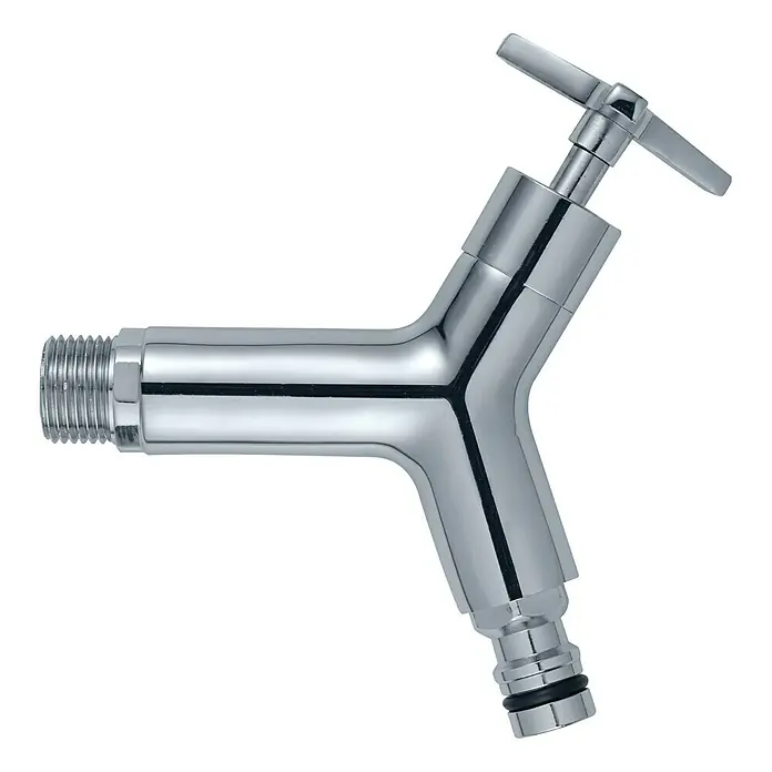 Garantia Design-Auslaufhahn - ¾″, Chrom - Rechte Seitenansicht