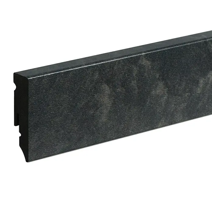Profiles and more Sockelleiste KU51L Florentina - 2,4 m x 15 mm x 50 mm, Gerade - Linke Seitenansicht