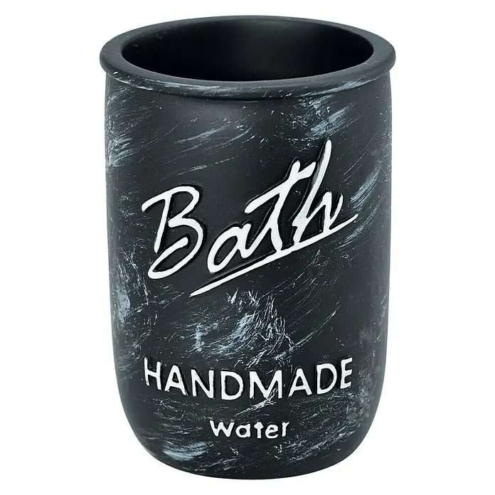 Venus Bath Zahnputzbecher - Polyresin, Schwarz/Weiß