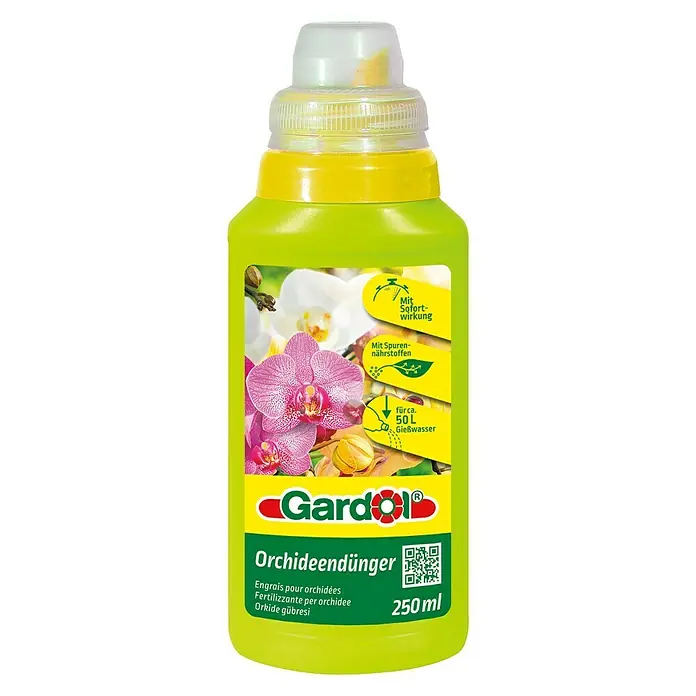 Gardol Orchideendünger - 250 ml, Inhalt ausreichend für ca.: 50 l Gießwasser - Vorderansicht