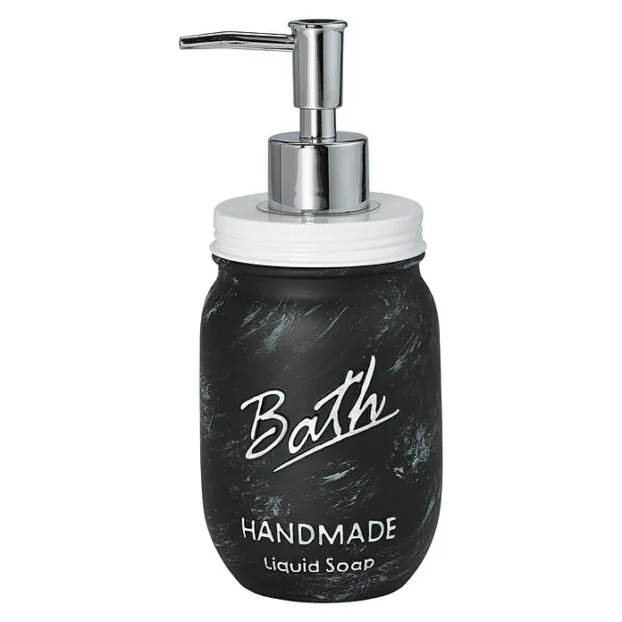 Venus Bath Seifenspender - Polyresin, Schwarz/Weiß