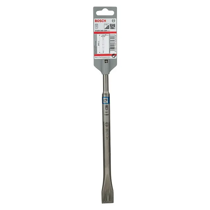 Bosch Ravno dlijeto Long Life - Duljina: 250 mm, Širina: 20 mm - Pogled sprijeda