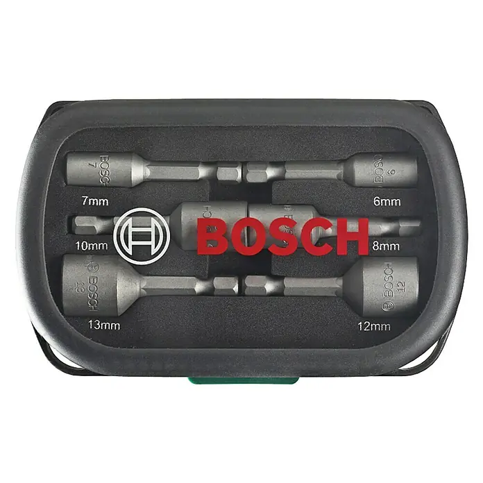 Bosch Dopsleutelset - 6 -delig - Vooraanzicht