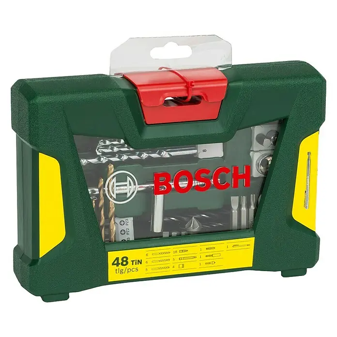 Bosch Set svrdla i bitova - 48 -dij. - Pogled sprijeda